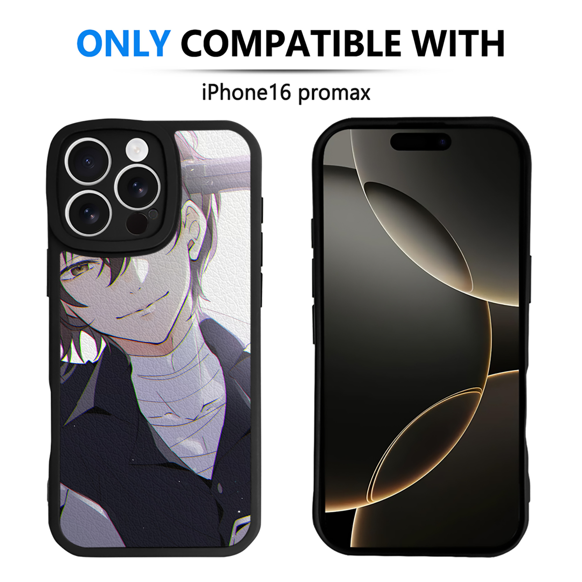 （画像用） 文豪ストレイドッグス Bungo Stray Dogs 【iPhone 16シリーズ対応】シリコンスマホケース（レザー調） 材質：シリコン